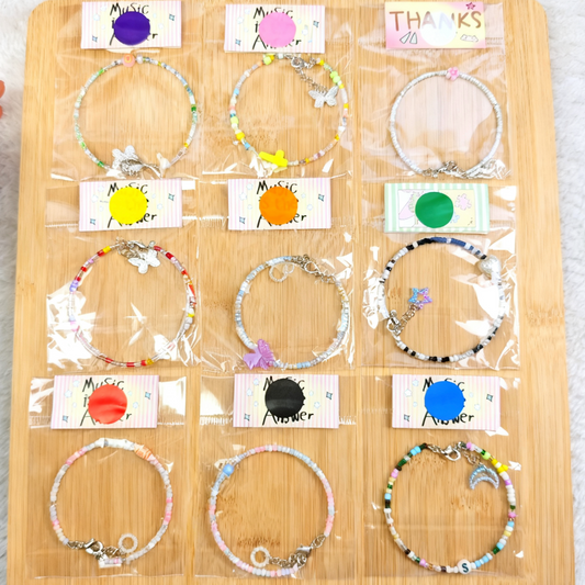 #Oopsdiy DIY Rice Beads Bracelet Lucky-Match Bags